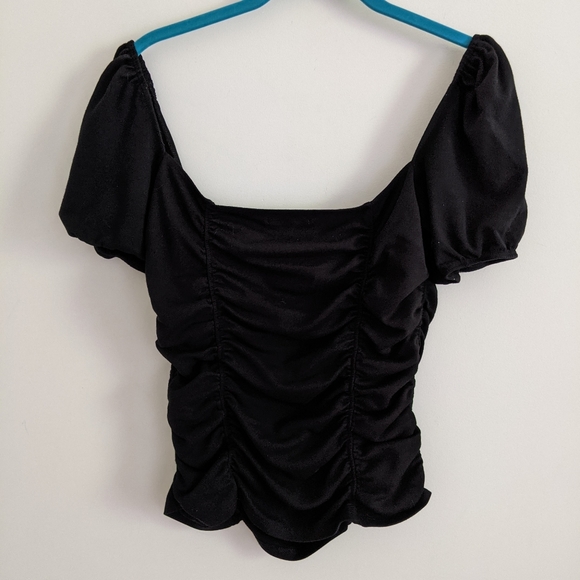 Reformation Cleo Top in Black Medium - Picture 4 of 7